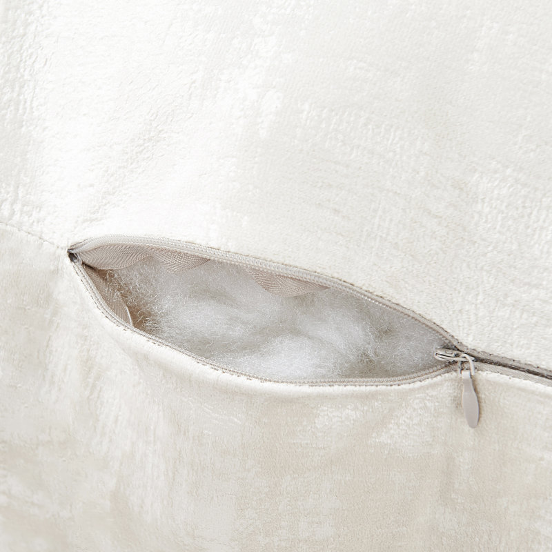 Housse et insert de coussin de lit texturé en velours, Gardenia