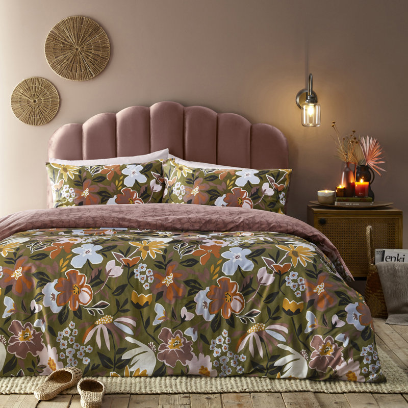 Asterea Something Went Wrong. Try Again. Floral Duvet Cover Set with Pillowcases, 200 x 200 cm - 2 Standard
 Pillowcases