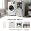 Armoire à linge, panier à linge en bois avec conception inclinable