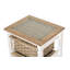 Island Breeze - Armoire de rangement à 3 paniers - Bois patiné, fini blanc patiné-356399509
