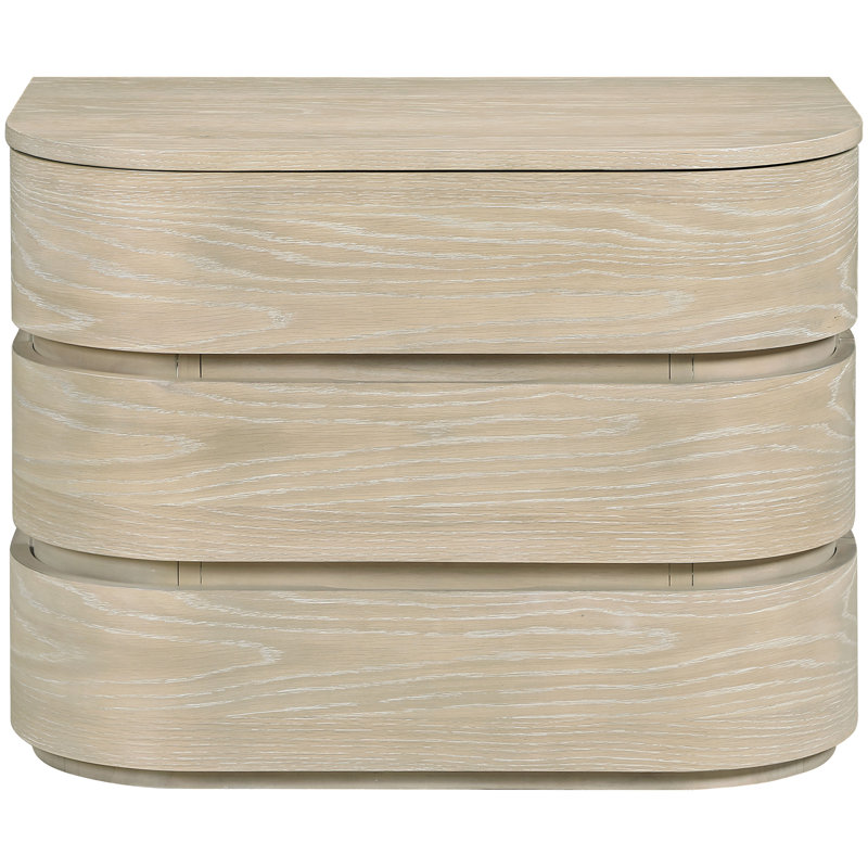 Annalise Solid Wood Night Stand, Natural