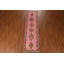 Tapis de couloir unique en laine rose 2 pi 9 po x 9 pi 4 po One Age