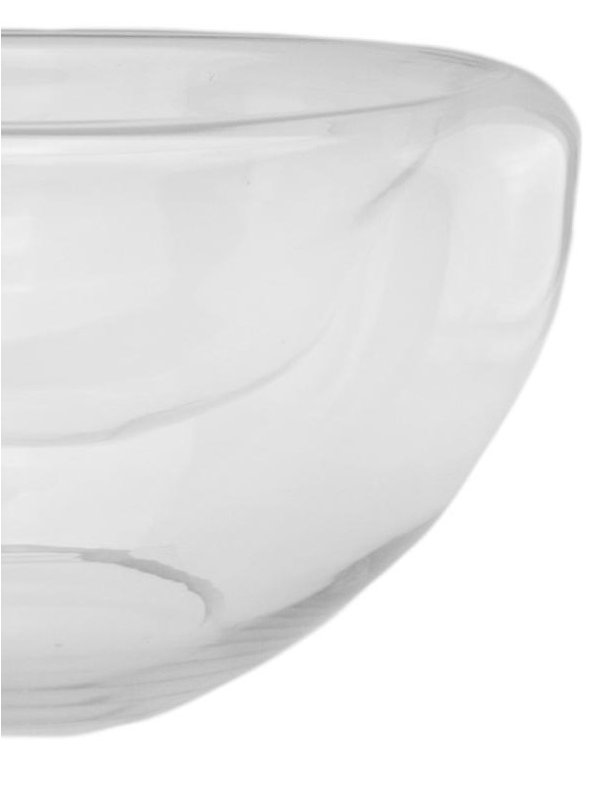 Transparent Glass Concave Tabletop Candle Holder