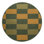 Machine Washable Checkered Green Area Rug