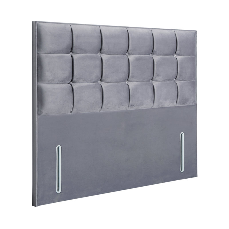 Upholstered Headboard, Velvet, Steel, Single (3')