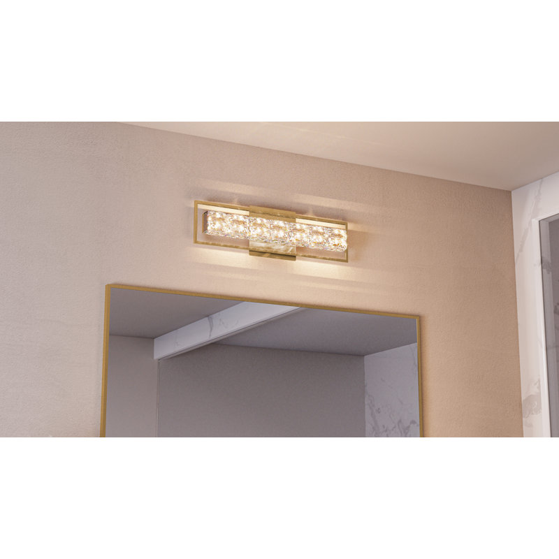 Jadai Integrated LED Soft Gold Bath Light With CCT Switch