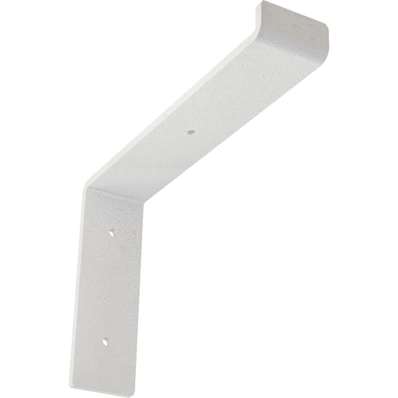 Support de tablette en acier, Blanc martelé, H 7 po x l 2 po x P 10 po