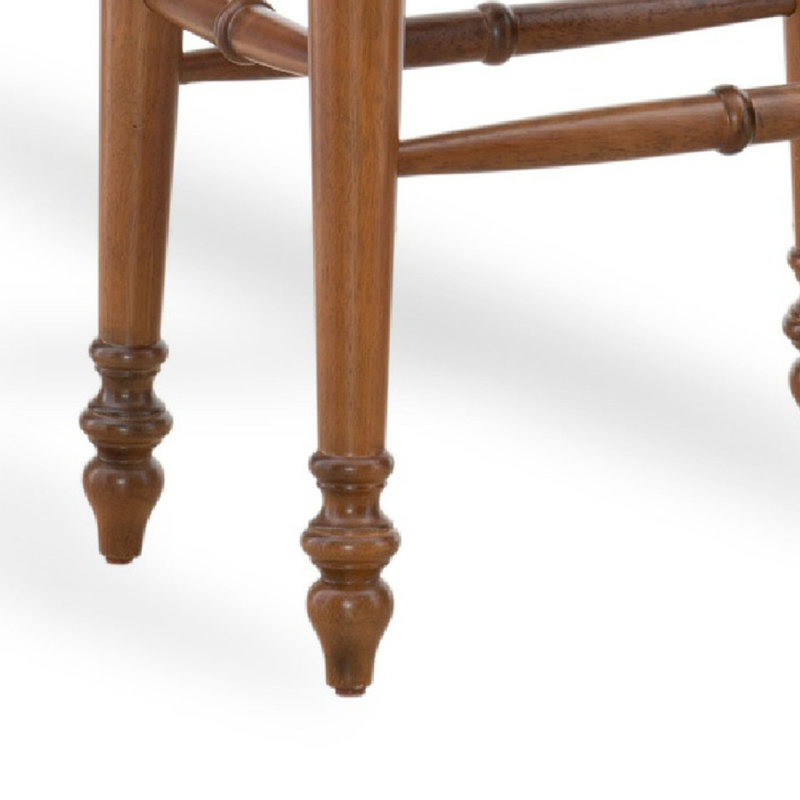 Avalo Backless Upholstered Wood Counter & Bar Stool, Bar Stool (30" Seat Height), Walnut