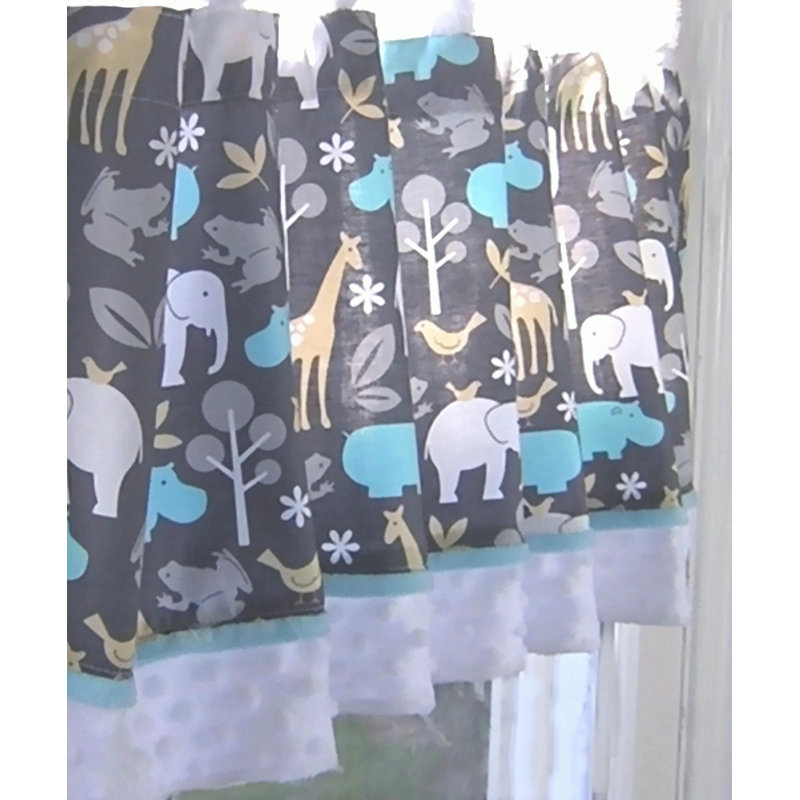 Radel Animal Print Tie-Up Valance