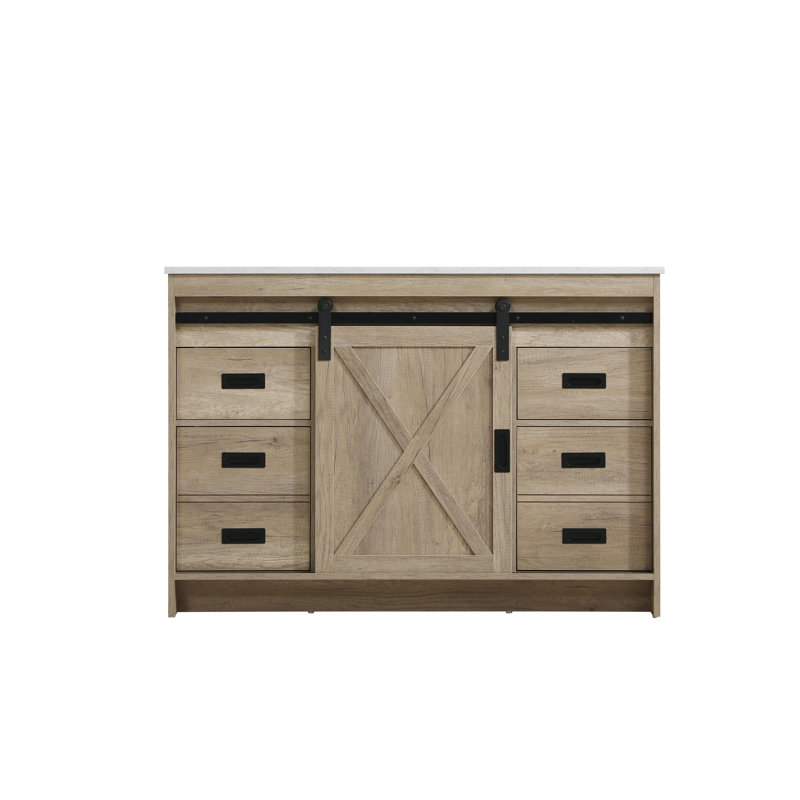 Meuble-lavabo simple 48 po Boden, Natural Oak