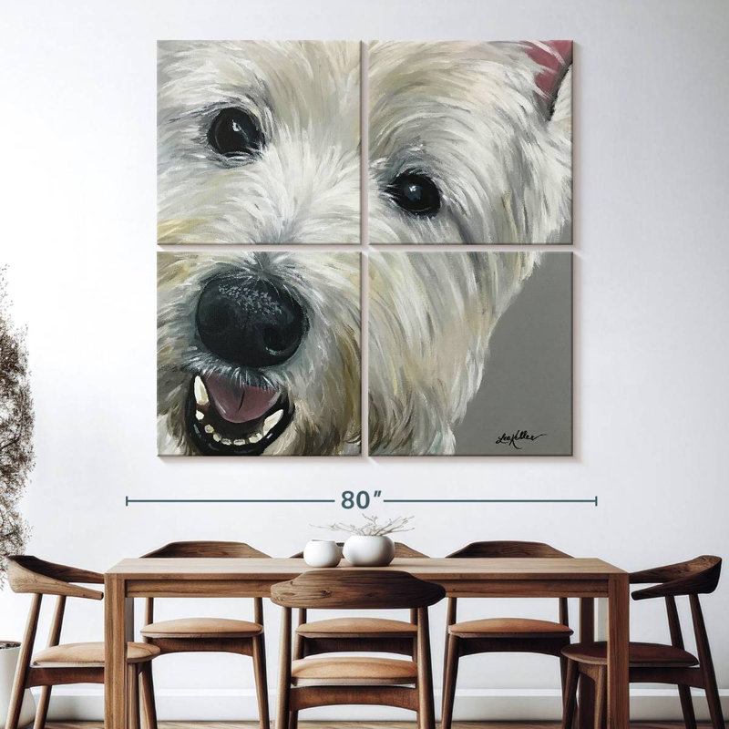 Brampt West Highland Terrier, H 74 po x l 74 po