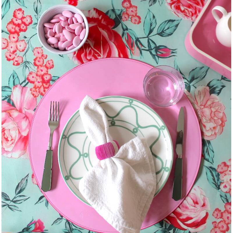 Patent Reversible Placemats - Green & Sage, Tan/Nude