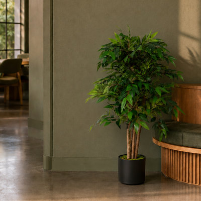 90cm Faux Ficus Tree in Pot Liner