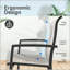 Chaise de salle à manger empilable Textilene
