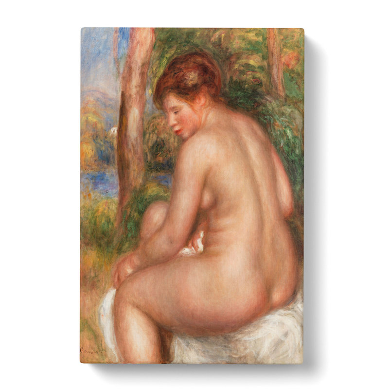 Bather In Three-Quarter View by Pierre-Auguste Renoir - Wrapped Canvas, 91cm H x 60cm W x 3cm D