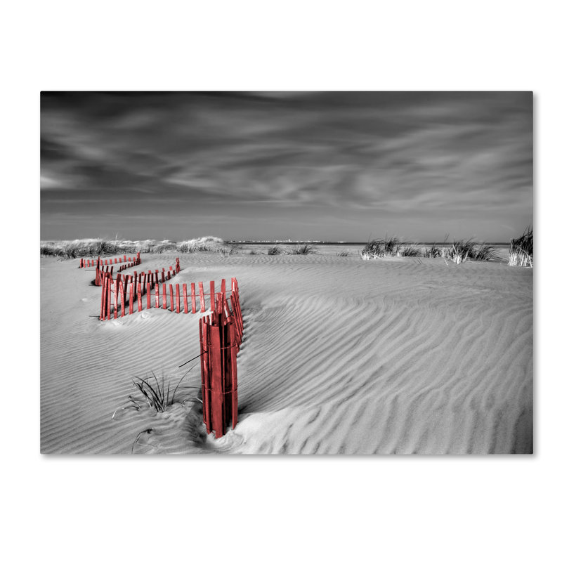 Cohee «Red Wave», reproduction d'impression sur toile tendue, H 14 po x l 19 po