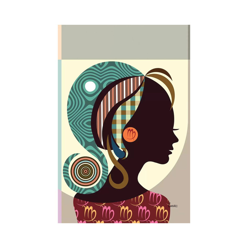 «Virgo Zodiac» par Lanre Studio, impression sur toile tendue, H 60 po x l 40po x P 1,5 po