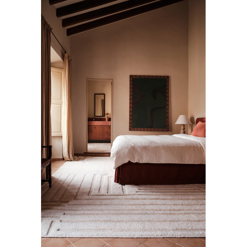 Narrows Ivory Area Rug, Rectangle 5' x 7'6"
