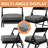 2 Inch Thick Memory Foam Chair Cushion Non-Slip Silicone Base with Removable Cover & Felt Pads