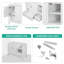 Base de meuble-lavabo de salle de bain seulement, structure en bois massif et panneaux en MDF-96105579