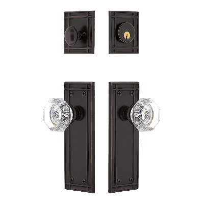 Nostalgic Warehouse Mission Entry Set with Waldorf Crystal Knob