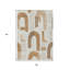 Tapis intérieur / extérieur ivoire lavable kaki et beige 3 pi x 5 pi