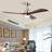 52'' Solid Wood Ceiling Fan with LED Lights-1861435071