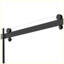 Porte de douche sans cadre noir mat, l 58-59 po x H 75 po, verre trempé transparent 5/16 po pour la salle de bain