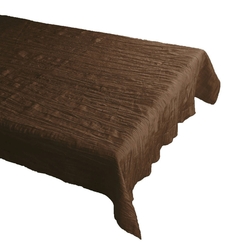 Nappe Froissé, 48 po x 48 po, Brun