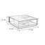 Table basse moderne simple en noyer noir