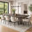 Cid Ari Dining Table, Rectangular Top, Gray