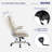 Nouhaus Big and Tall Desk Office Chair with Lumbar Support, High Back PU Leather Ergonomic Office Chair, Executive Desk Chair Computer Chairs with Adjustable Flip-up Armrests, White-117331257