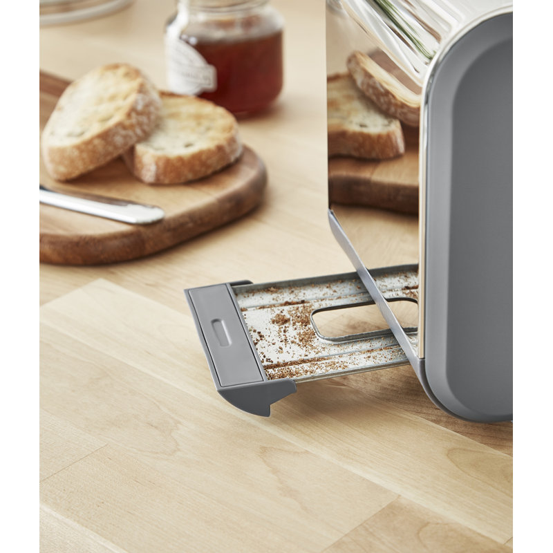 Nordic 2 Slice Toaster, Grey