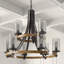 Lustre à niveaux variable 9 lumières