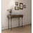 39.37" Brown Rectangular Solid Wood Console Table