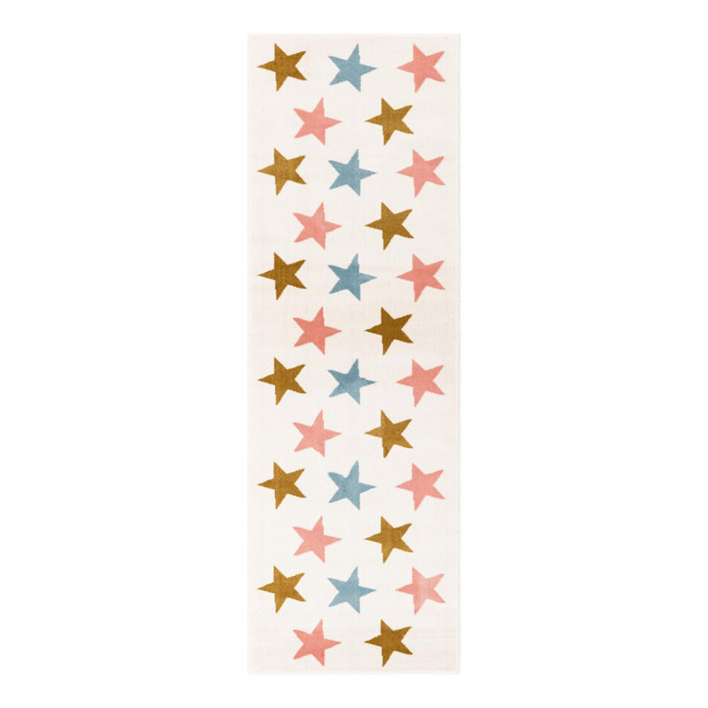 Unique Loom Twinkle Whimsy Kids Rug, Runner 2' x 6'1"