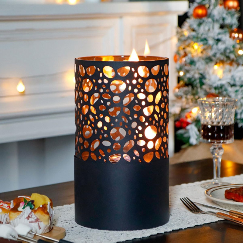 Gel Fuel Tabletop Fireplace with Flame Guard