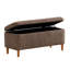 Banc de rangement rembourré en polyester 39,4 po-520761482