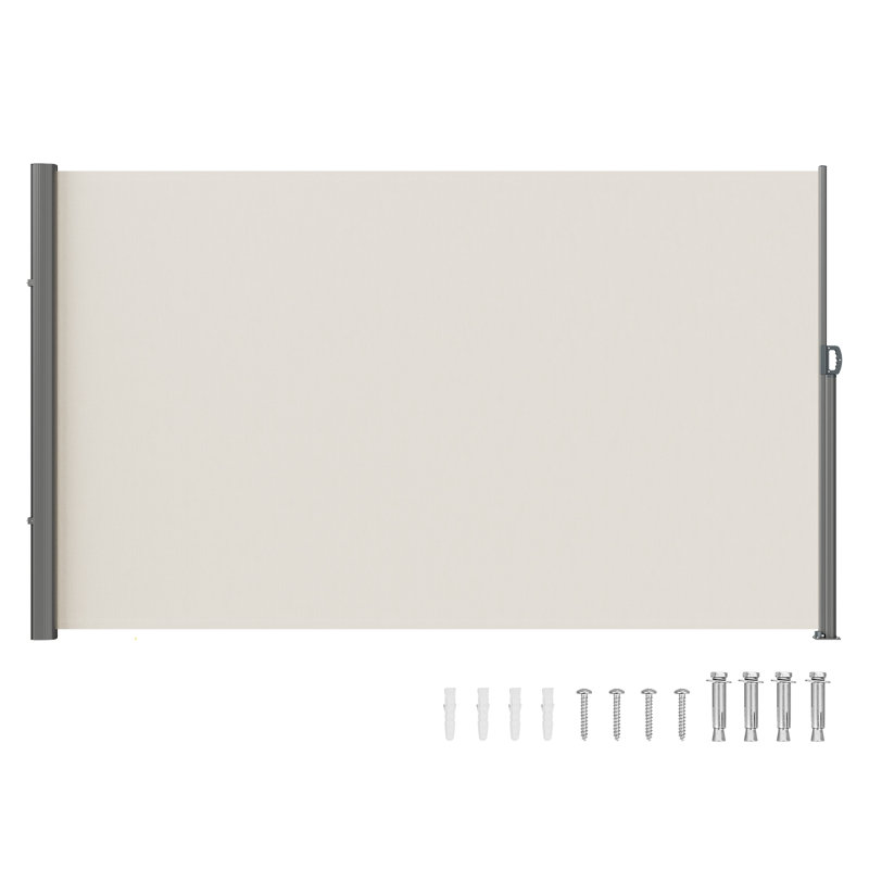 VEVOR 118 " W Retractable Awning, 70.8" H x 118" W x 2" D, Beige