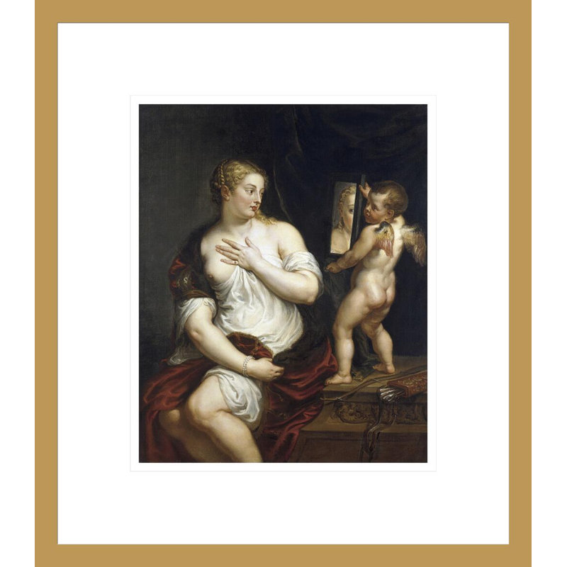 «Venus and Cupid» par Peter Paul Rubens, impression giclée encadrée, 15,69 po H x 13,75 po L