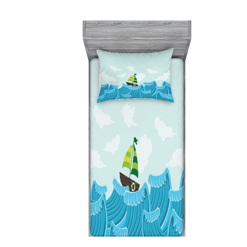 Microfiber Sheet Set, Twin Sheet Set with Fitted Sheet