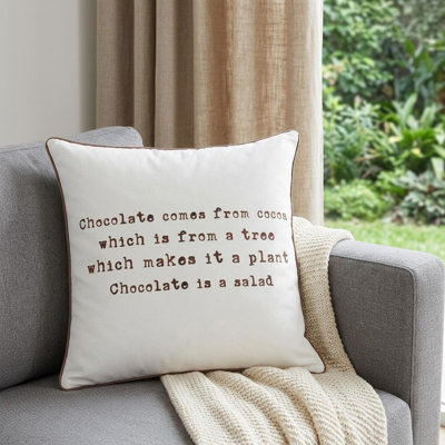 Coussin Brown and White