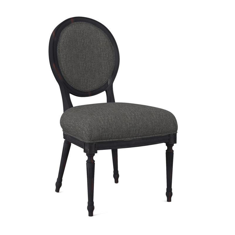 Dauphin Dining Chair, Vintage Ebony, Filigree Ivory