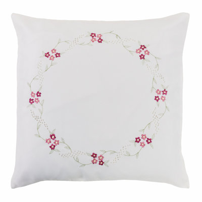 Floral Square Cushion Cover