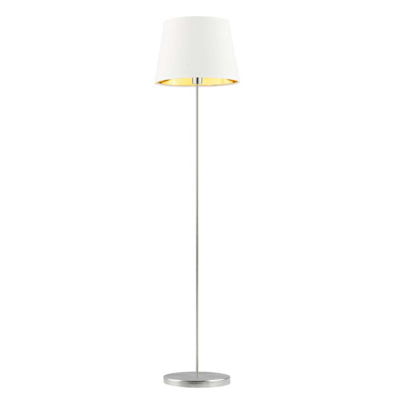 Artimus 162.5cm Traditional Floor Lamp, Grey, White