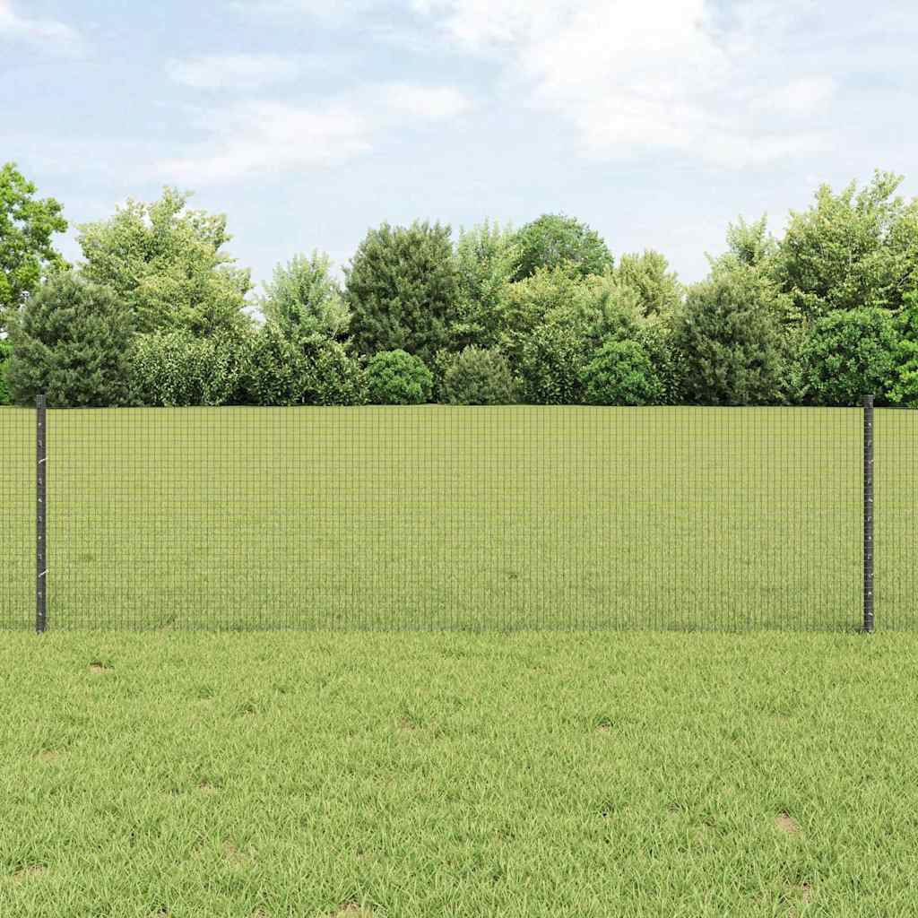 Vidaxl Fence With Posts Steel