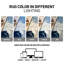 Tapis ivoire / bleu marine intérieur / extérieur Palm-1724289829-1724289838