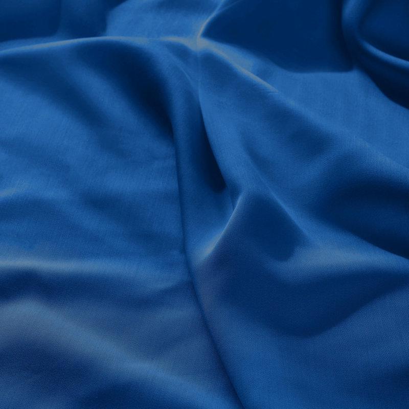 Ensemble de draps 100% rayonne de bambou Blue Nile Mills, Ensemble de draps pour lit double avec 2 taies d'o, Bleu fumé