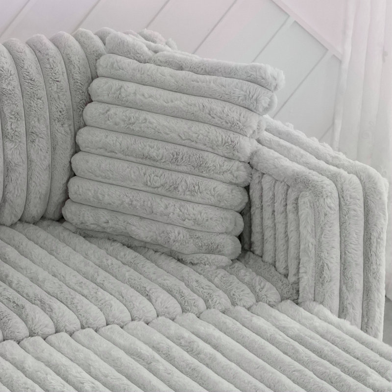 Canapé simple modulaire de 44,9 po - très confortable, élégant et fonctionnel pour la chambre à coucher et le salon, Gris