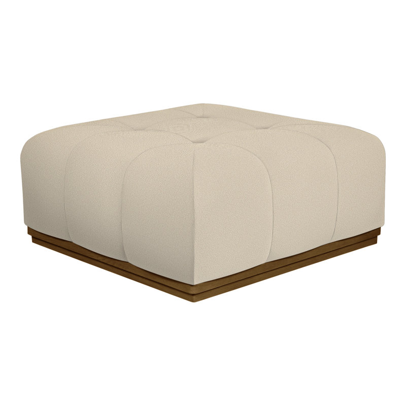 Denison By Thom Filicia Square Ottoman, Casa Blanca, Tuck Linen